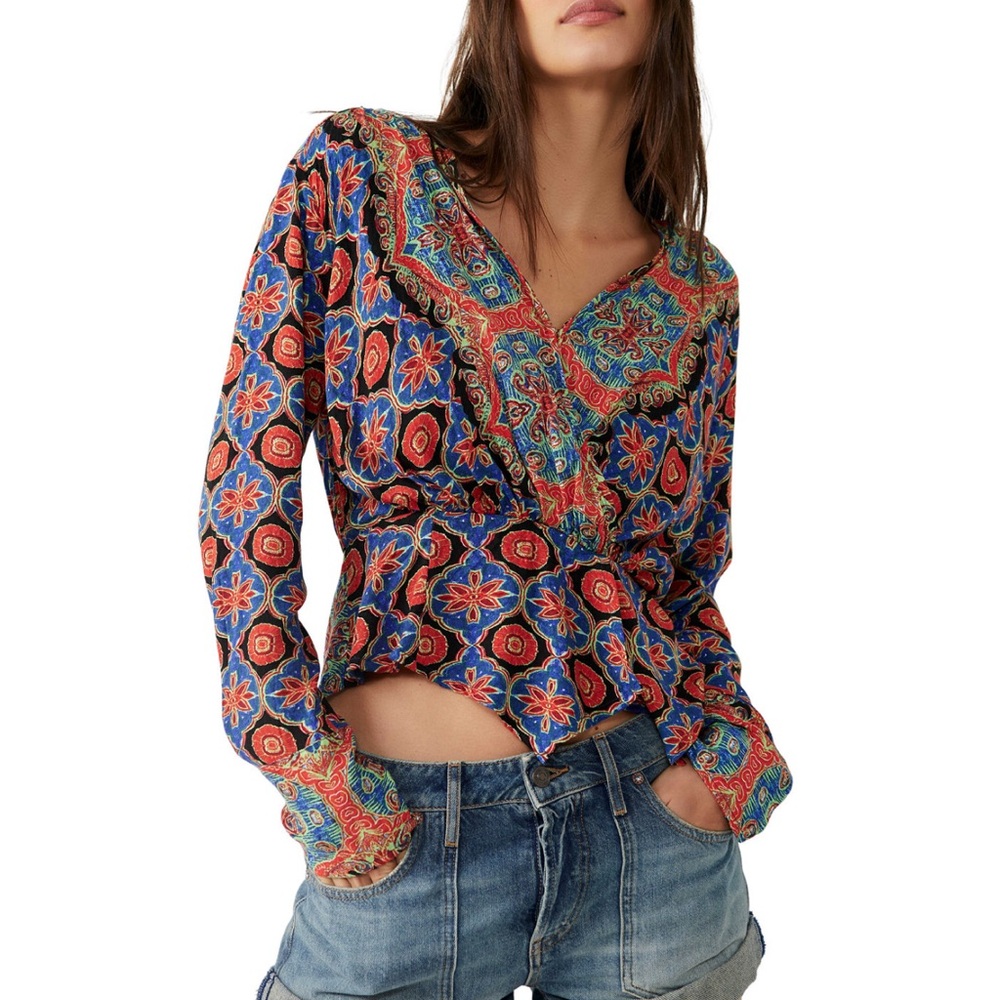 Free People Multicolor Blouse